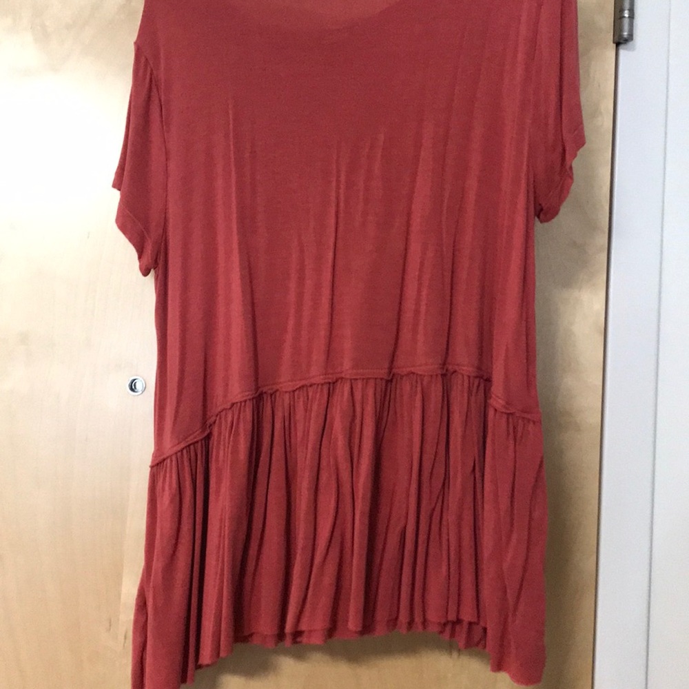 Mossimo pink peplum shirt small - Picture 2 of 3